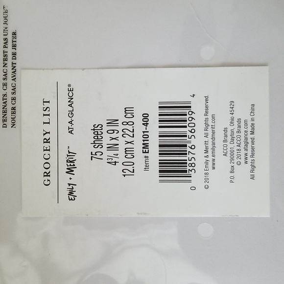 Emily + Meritt Magnetic Grocery List Notepad - Picture 5 of 9